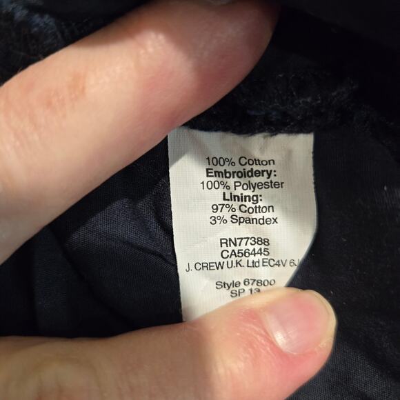 J. Crew Black Eyelet No. 2 Pencil Skirt Size 6 Officecore - Picture 9 of 10